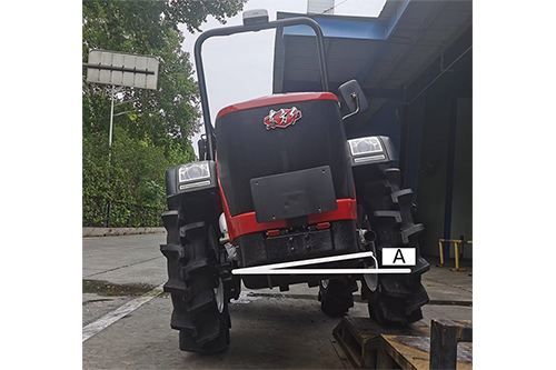 Ângulo de articulação: 15°